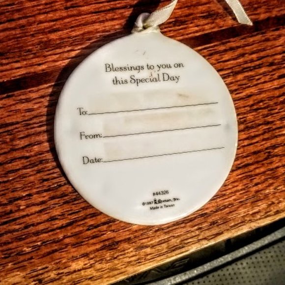 May God's Love Surround You Ceramic Name Tag - New - Picture 4 of 4